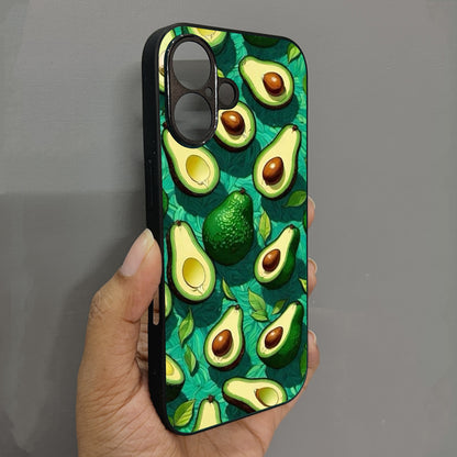 Avocado Metal Back Case for Apple Iphone 16