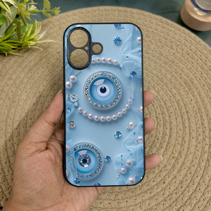 Pearl Amulet Metal Back Case for Apple Iphone 16