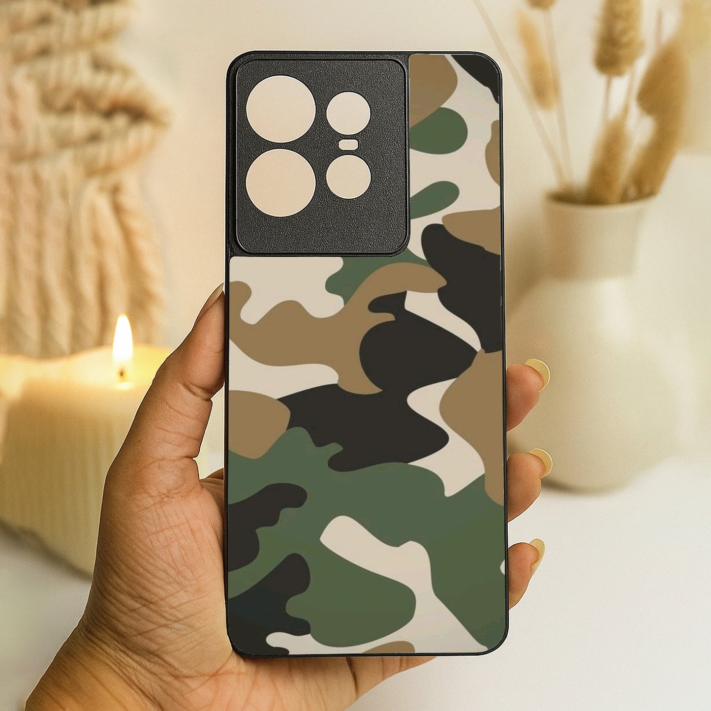 Fauji Flow Metal Back Case for Moto Edge 50 pro