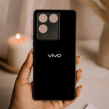 Black Metal Back Case for Vivo t2 pro