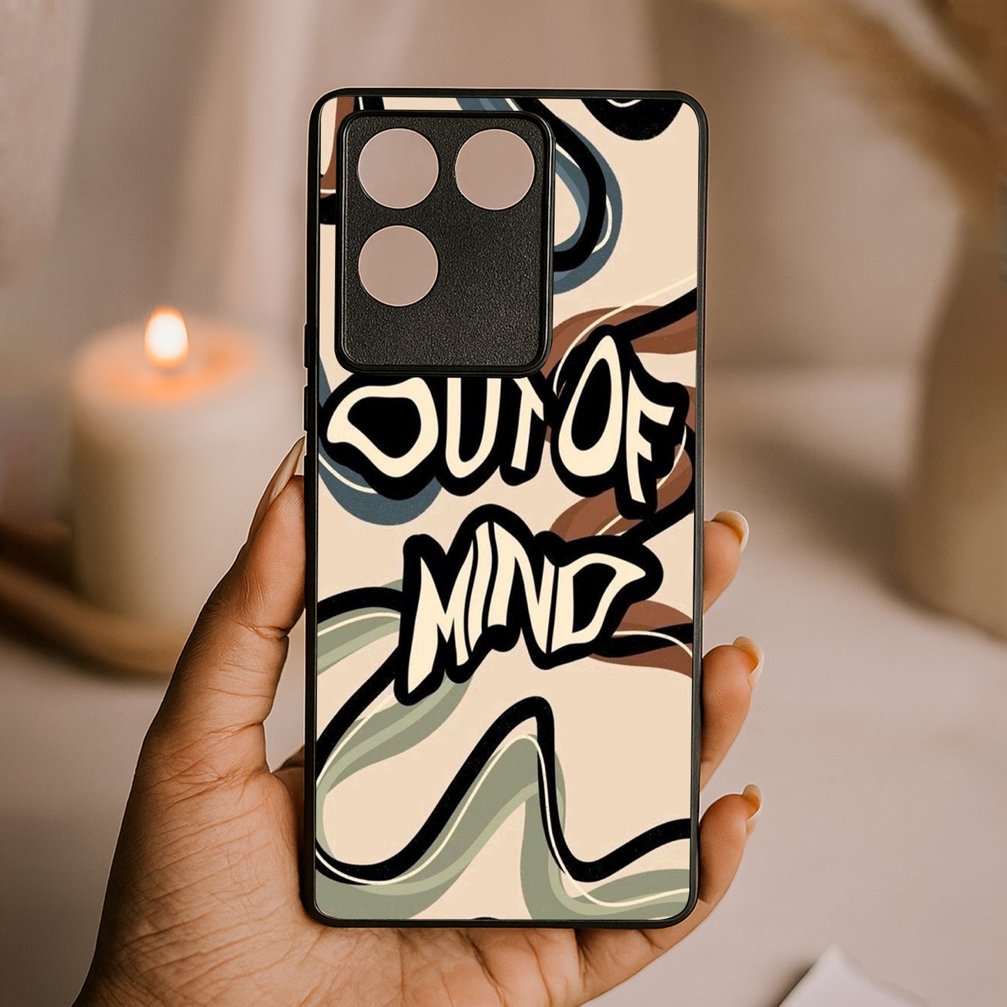 Out Of Mind Metal Back Case for Vivo t2 pro