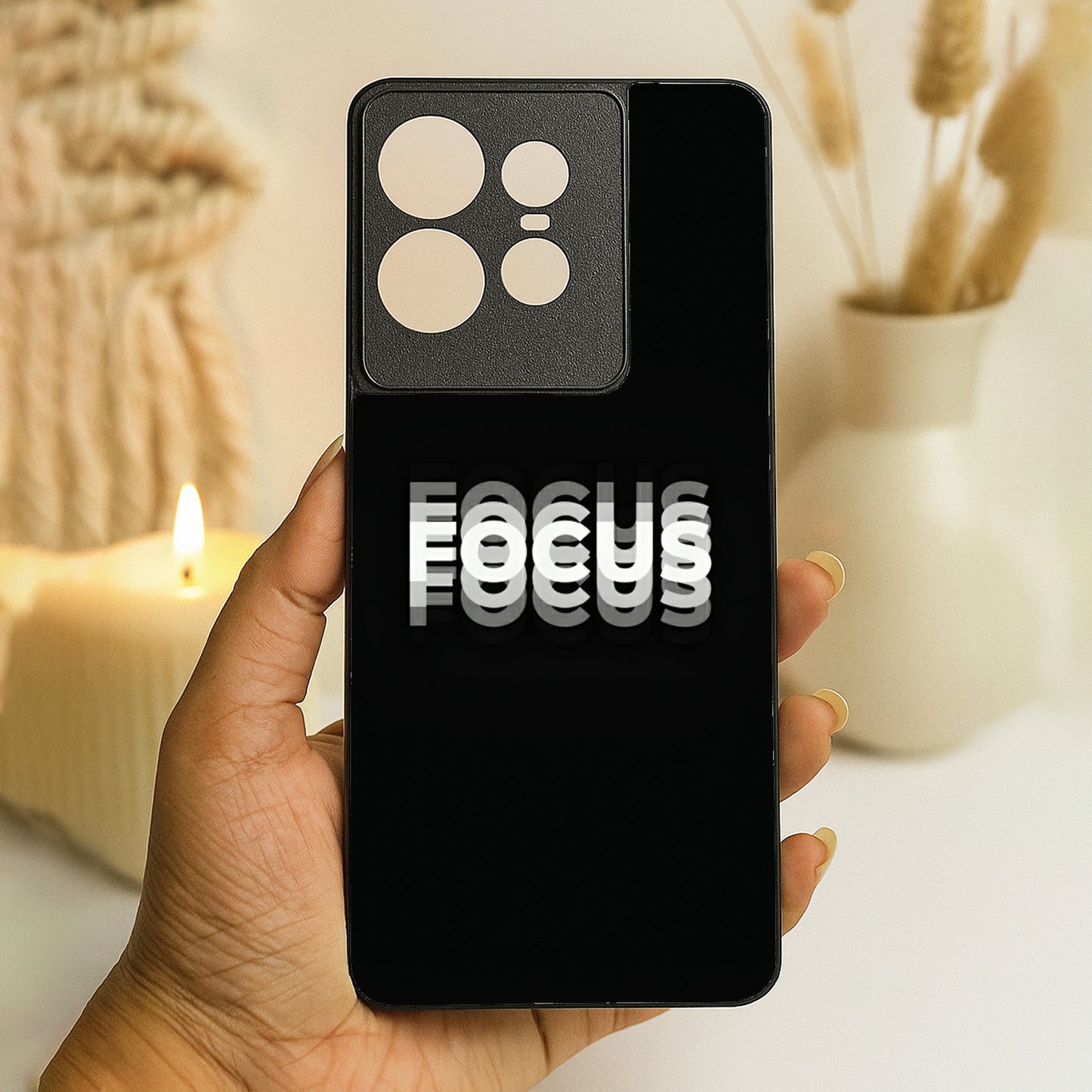 FOCUS' Metal Back Case for Moto Edge 50 pro