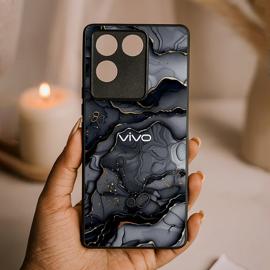 Dark Luxe Metal Back Case for Vivo t2 pro