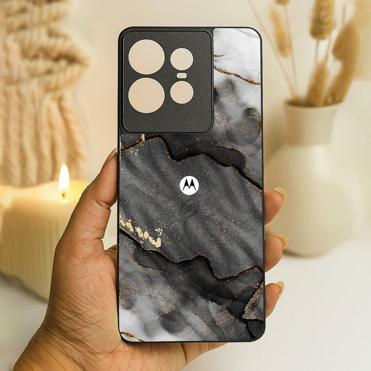 Gold Tint Metal Back Case for Moto Edge 50 pro