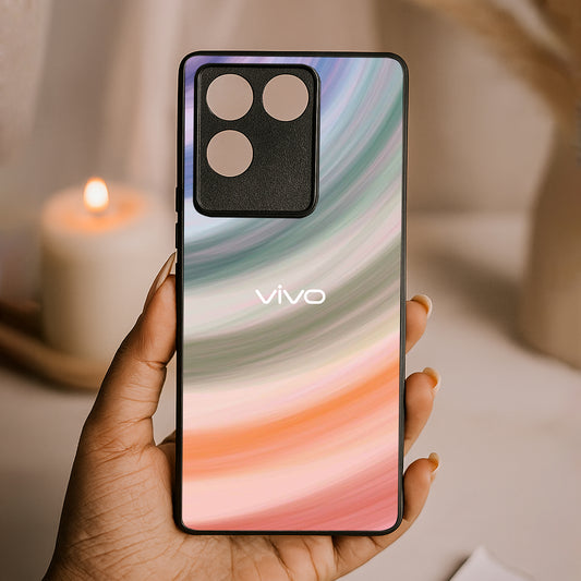 Rainbloom Metal Back Case for Vivo t2 pro
