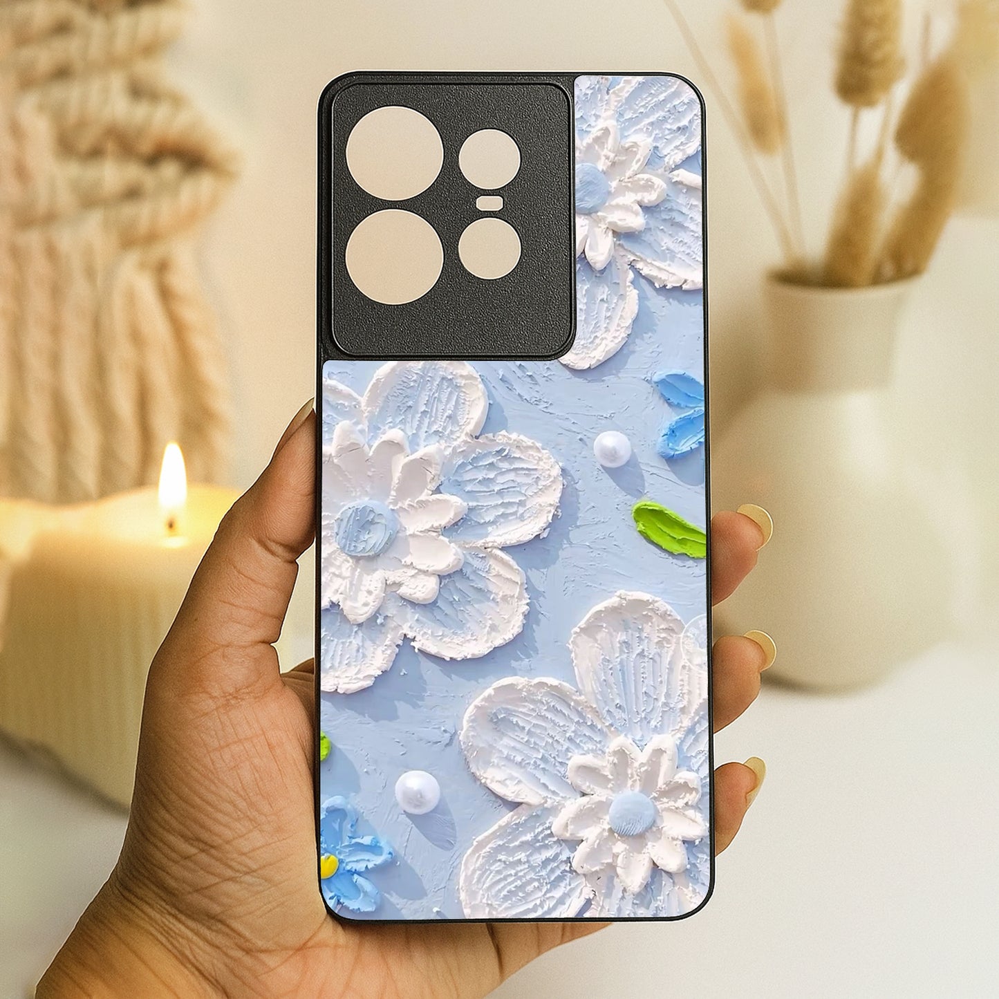 Florra Metal Back Case for Moto Edge 50 pro