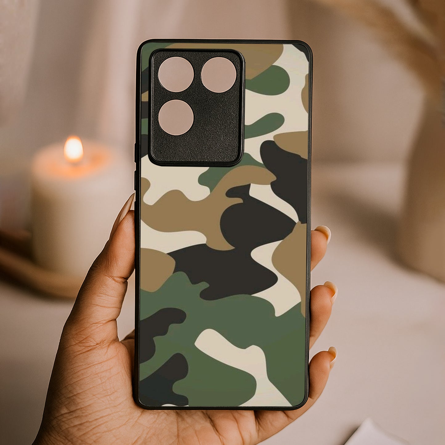 Fauji Flow Metal Back Case for Vivo t2 pro