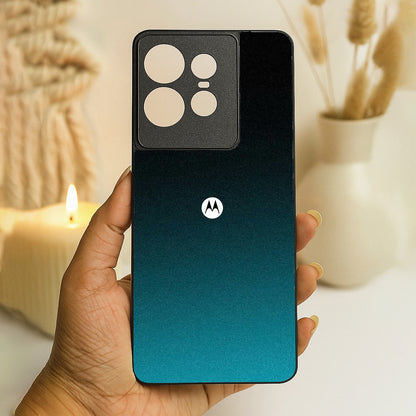 Midnight Teal Metal Back Case for Moto Edge 50 pro