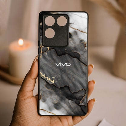 Gold Tint Metal Back Case for Vivo t2 pro