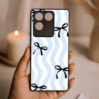 Wave Bow Metal Back Case for Vivo t2 pro