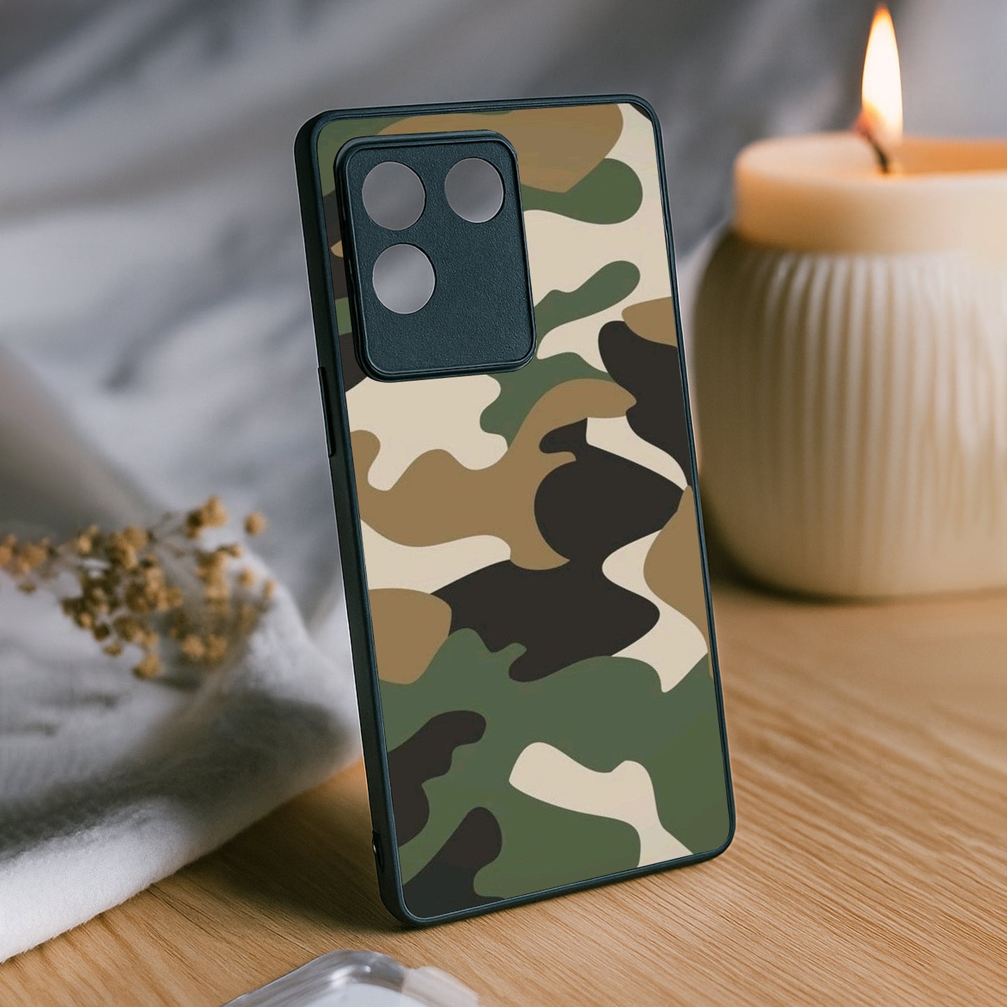 Fauji Flow Metal Back Case for Vivo t2 pro