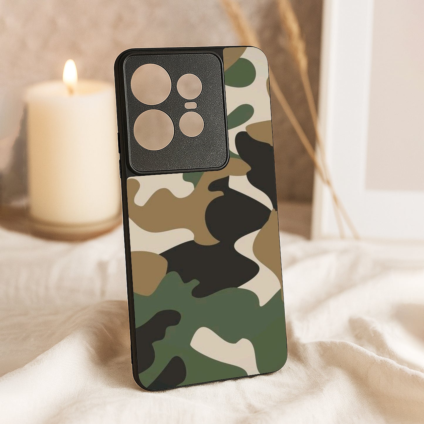 Fauji Flow Metal Back Case for Moto Edge 50 pro