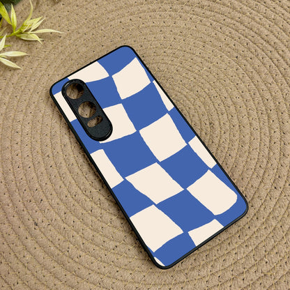 Wavy Checks Metal Back Case for Oneplus Nord CE 4 Lite (5G)
