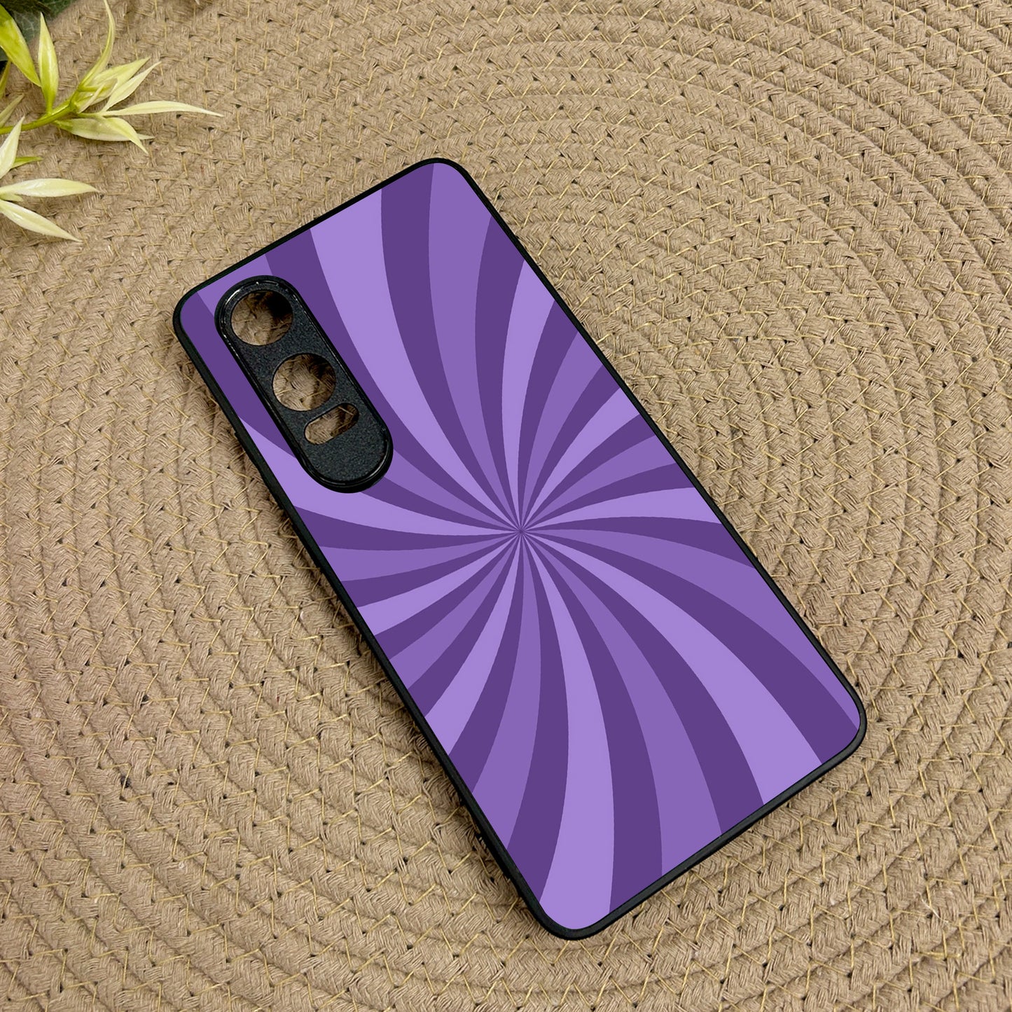Purple Twist Metal Back Case for Oneplus Nord CE 4 Lite (5G)