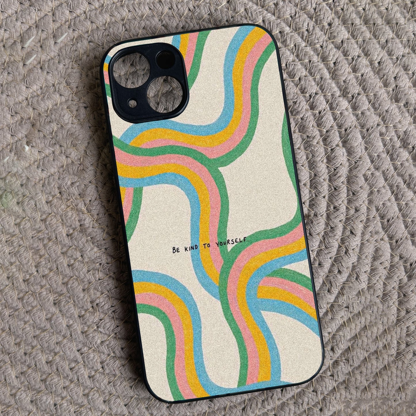 Kind Waves Metal Back Case for Apple Iphone 14