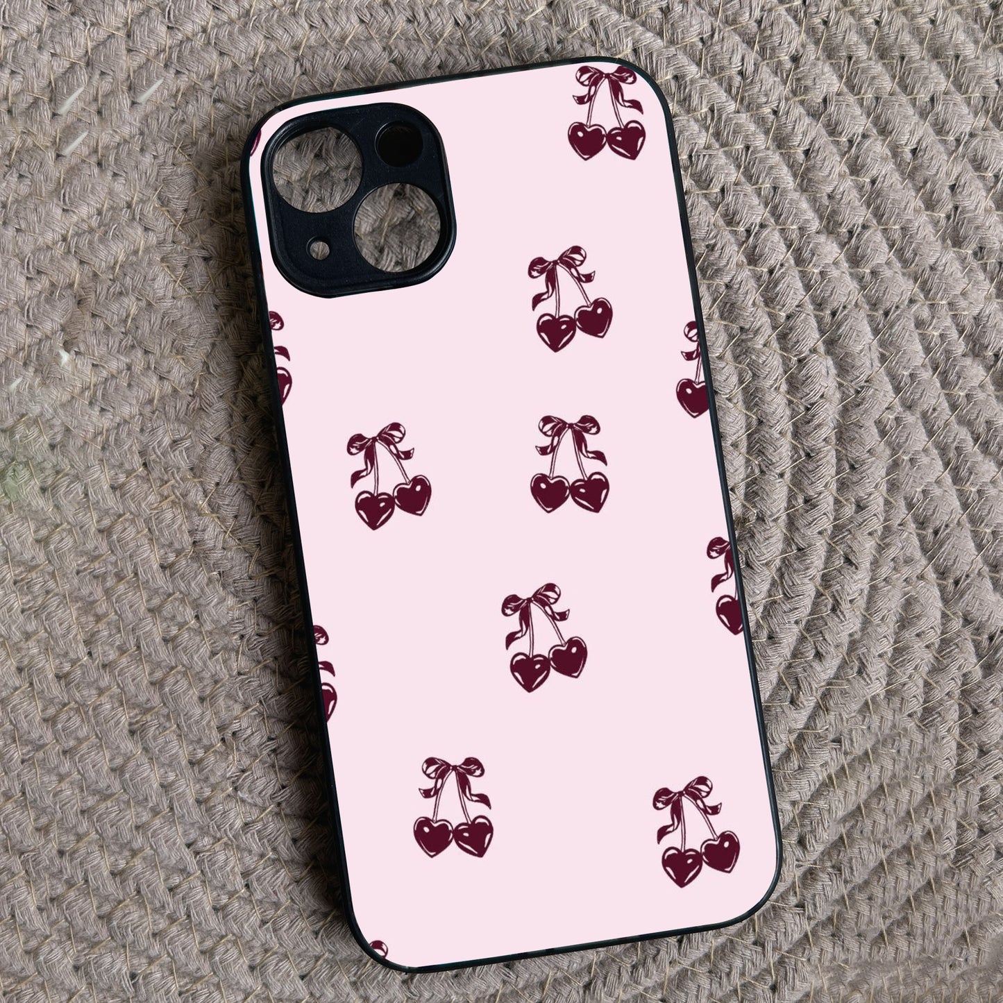 Blush Berry Metal Back Case for Apple Iphone 14