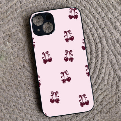 Blush Berry Metal Back Case for Apple Iphone 14
