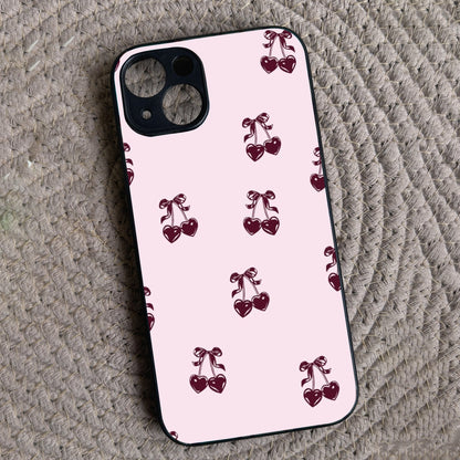 Blush Berry Metal Back Case for Apple Iphone 13