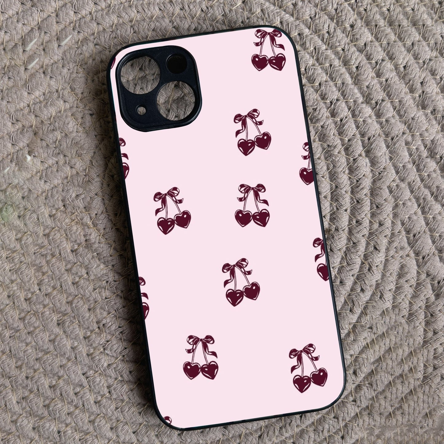 Blush Berry Metal Back Case for Apple Iphone 14 Plus