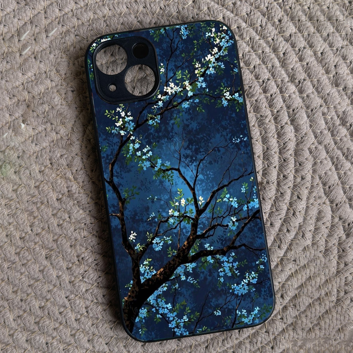 Starry Blossom Metal Back Case for Apple Iphone 14