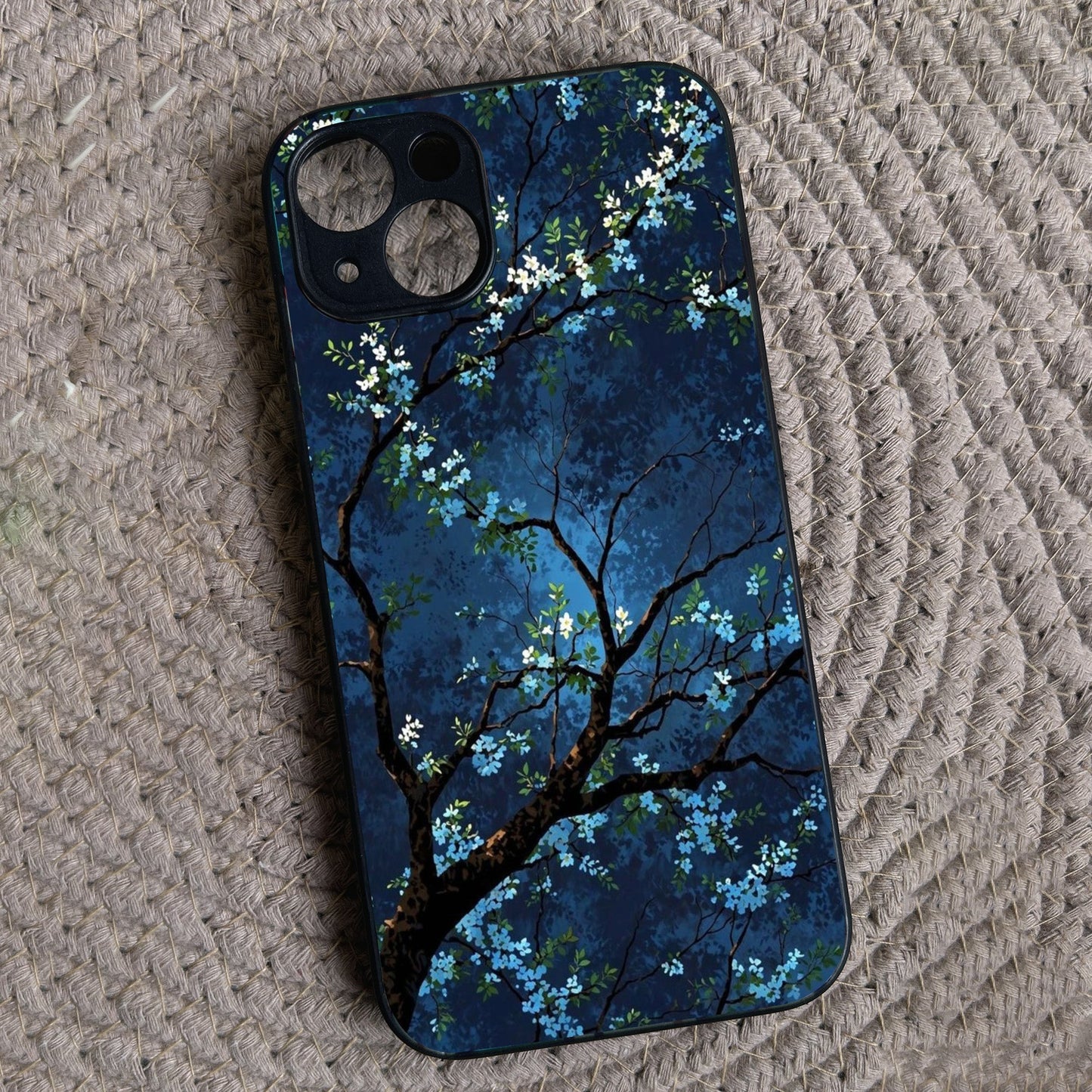 Starry Blossom Metal Back Case for Apple Iphone 14 Plus
