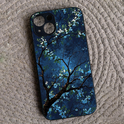 Starry Blossom Metal Back Case for Apple Iphone 13