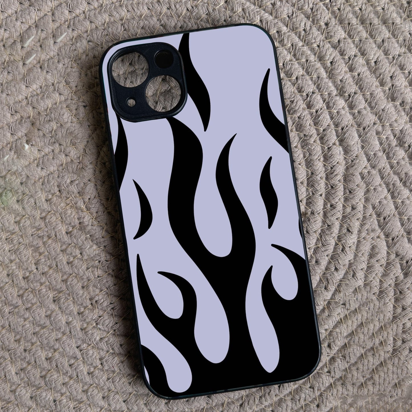 Midnight Flames Metal Back Case for Apple Iphone 13