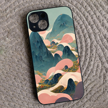 Cloud Peaks Metal Back Case for Apple Iphone 13