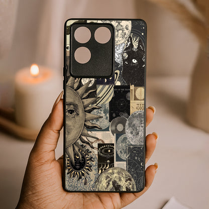 Galaxy Glaze Metal Back Case for Vivo t2 pro