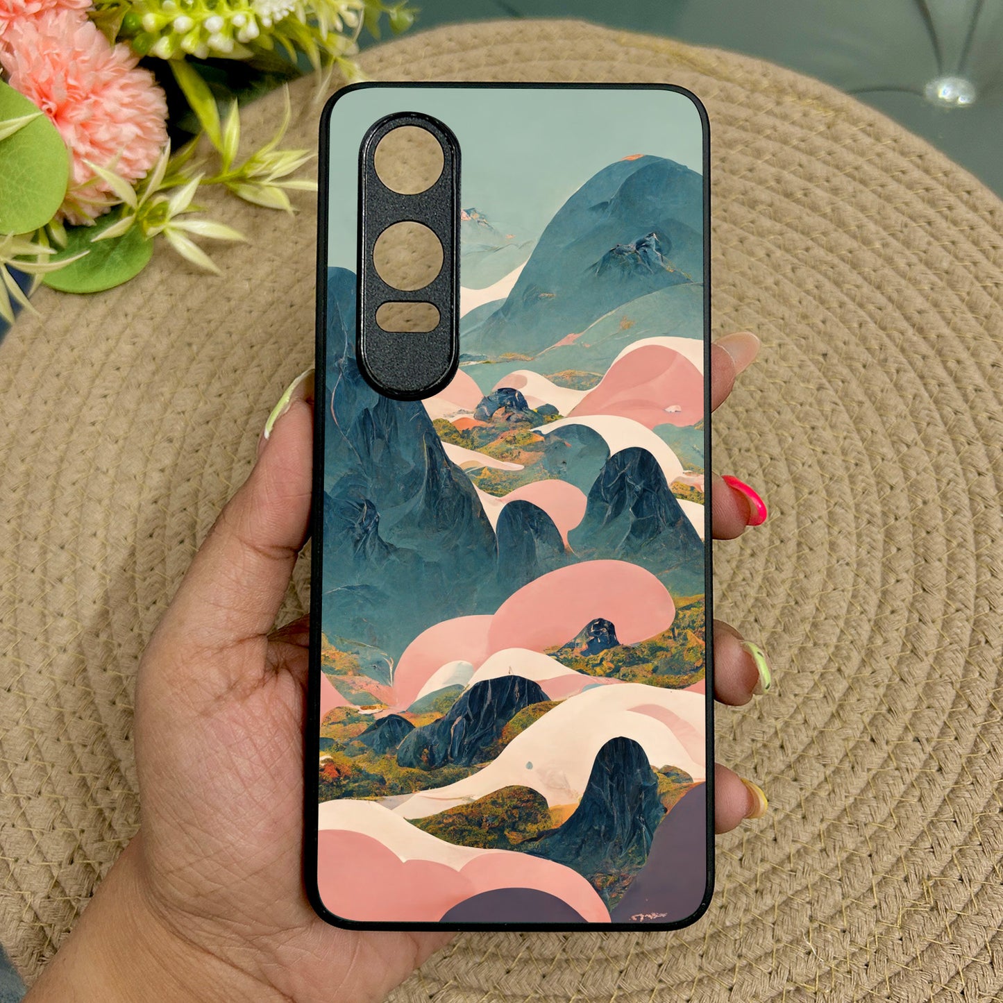 Cloud Peaks Metal Back Case for Oneplus Nord CE 4 Lite (5G)