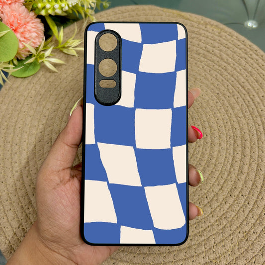 Wavy Checks Metal Back Case for Oneplus Nord CE 4 Lite (5G)