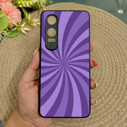 Purple Twist Metal Back Case for Oneplus Nord CE 4 Lite (5G)
