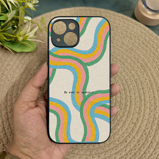 Kind Waves Metal Back Case for Apple Iphone 14 Plus