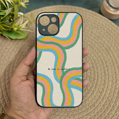 Kind Waves Metal Back Case for Apple Iphone 15 Plus