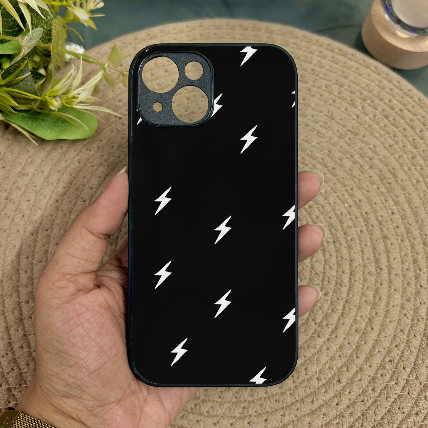 Bolt Babe Metal Back Case for Apple Iphone 13