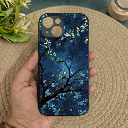 Starry Blossom Metal Back Case for Apple Iphone 15 Plus