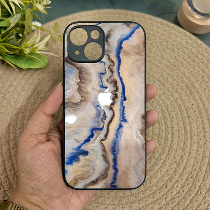 Crystal Drift Metal Back Case for Apple Iphone 14