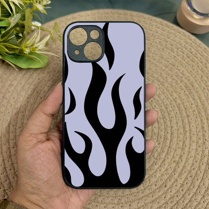 Midnight Flames Metal Back Case for Apple Iphone 13