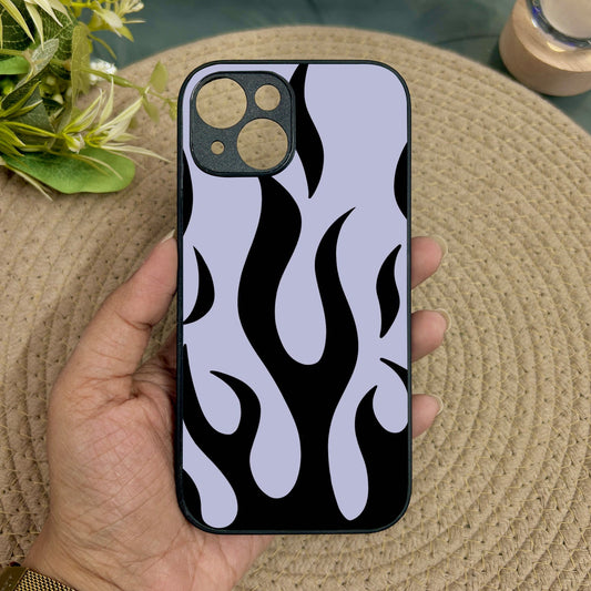 Midnight Flames Metal Back Case for Apple Iphone 13
