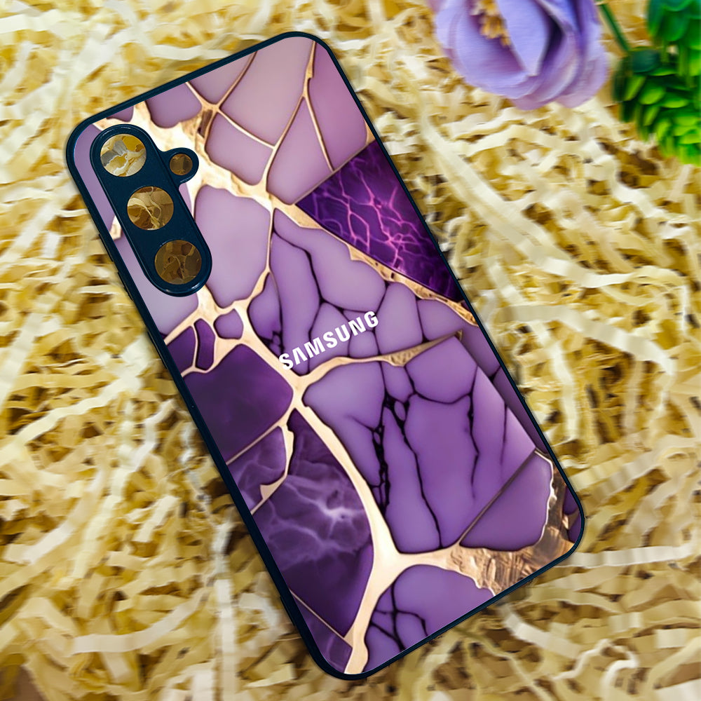 Violet Shatter Metal Back Case for Samsung Galaxy S23fe 5G