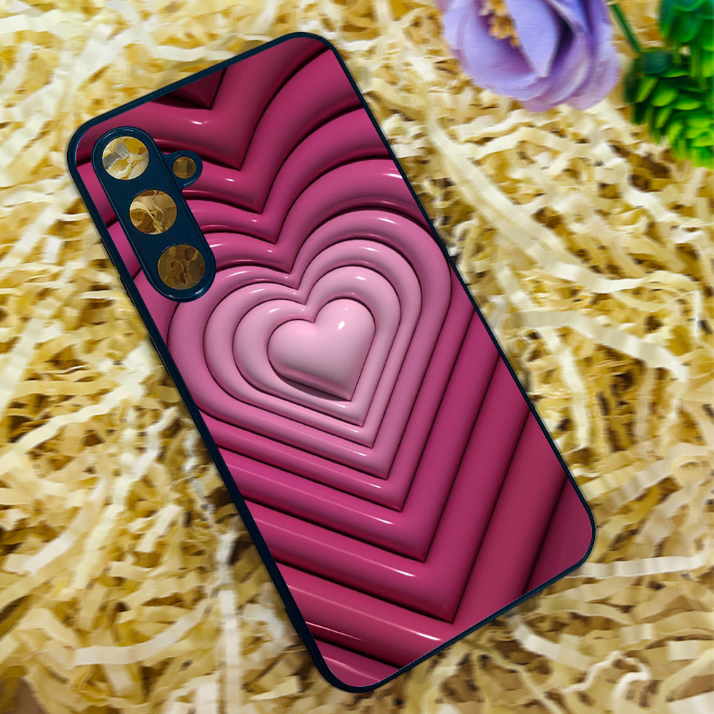 Inflated Hearts Metal Back Case for Samsung Galaxy S23fe 5G