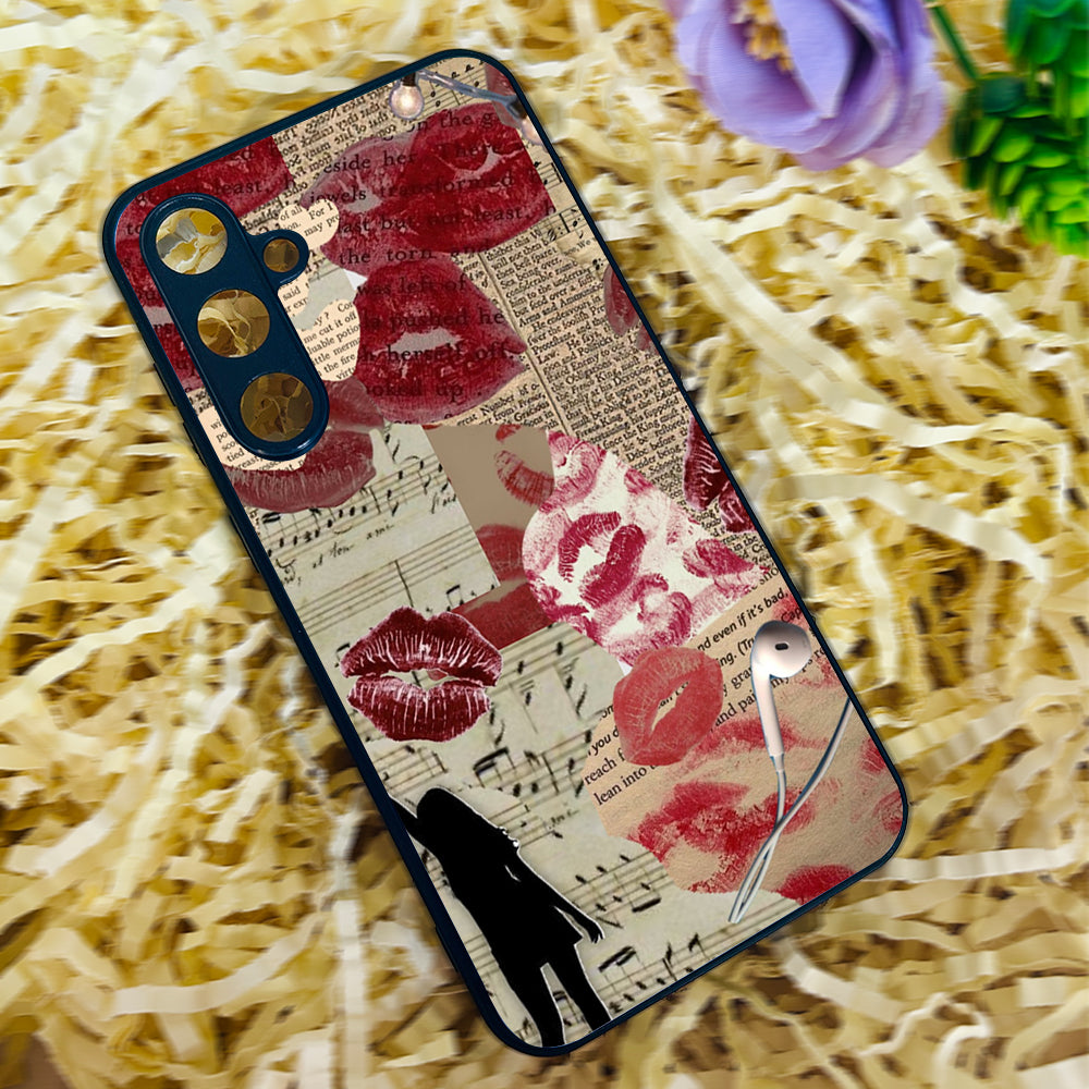 Vintage Collage Metal Back Case for Samsung Galaxy S23fe 5G