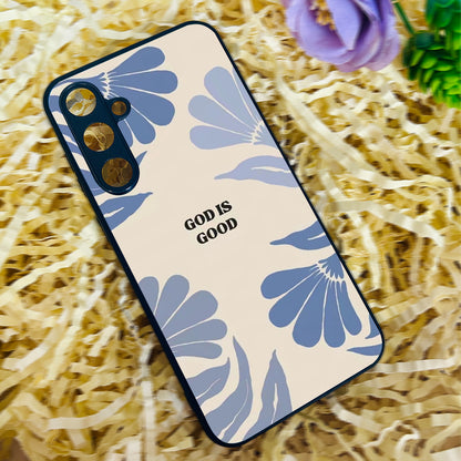 God Is Good' Glossy Metal Back Case for Samsung Galaxy S23fe 5G