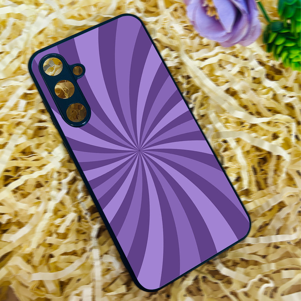 Purple Twist Metal Back Case for Samsung Galaxy S23fe 5G