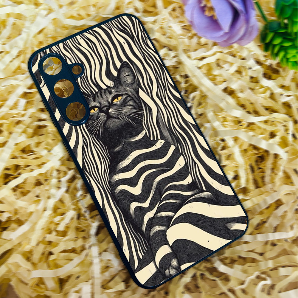 Cosmic Cat Metal Back Case for Samsung Galaxy S23fe 5G
