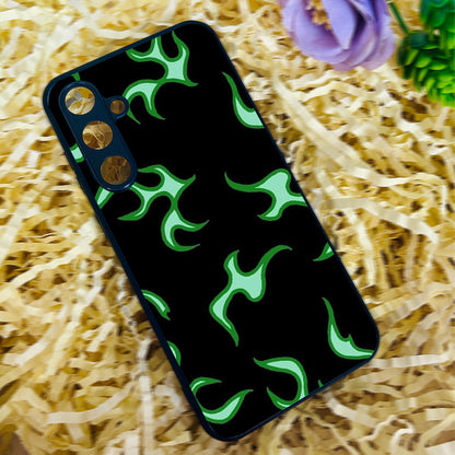 Neon Fire Glossy Metal Back Case for Samsung Galaxy S23fe 5G