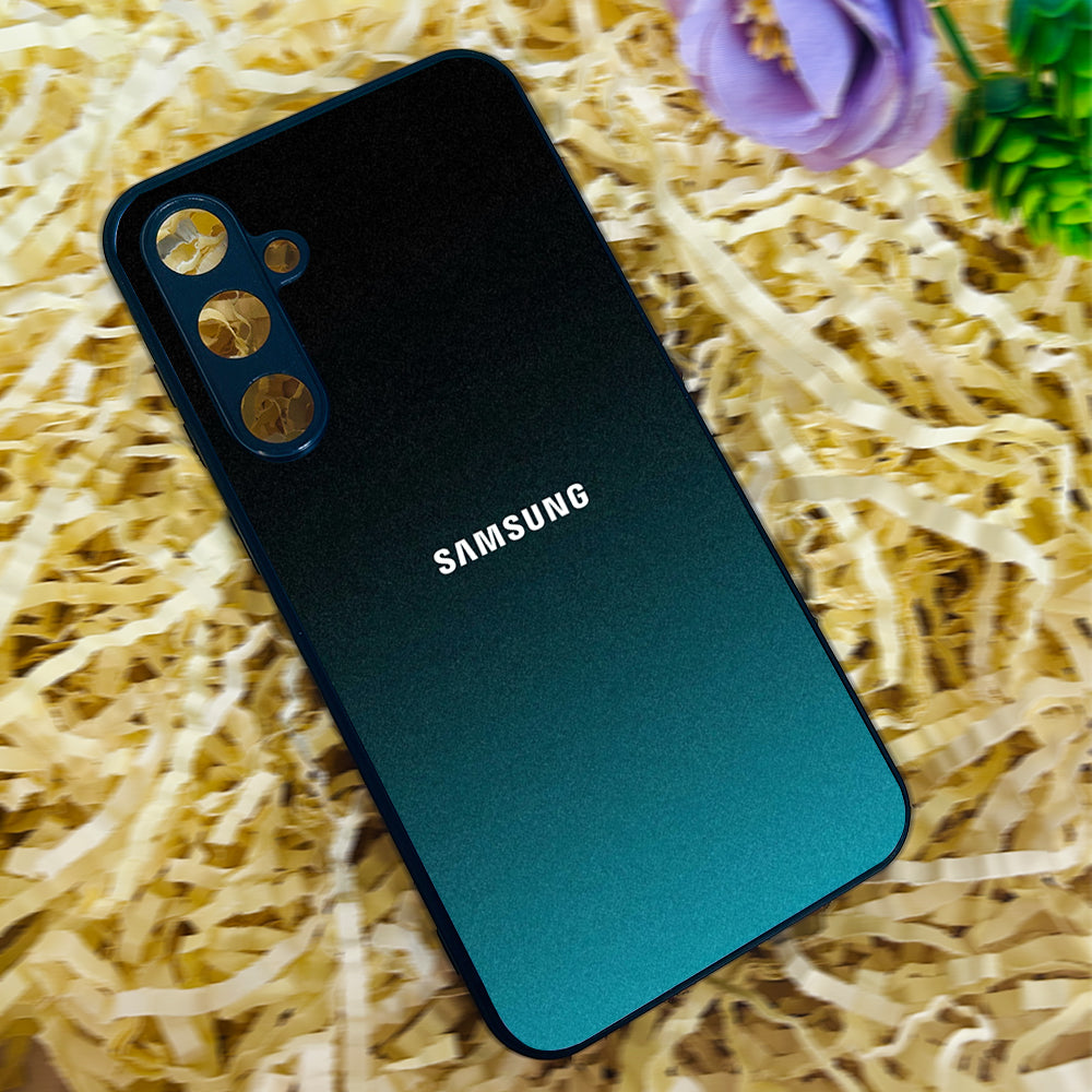 Midnight Teal Glossy Metal Back Case for Samsung Galaxy S23fe 5G