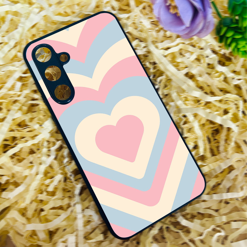 Candy Hearts Metal Back Case for Samsung Galaxy S23fe 5G