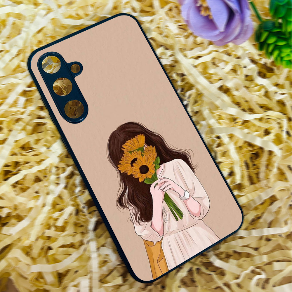 Sunflower Serenity Metal Back Case for Samsung Galaxy S23fe 5G