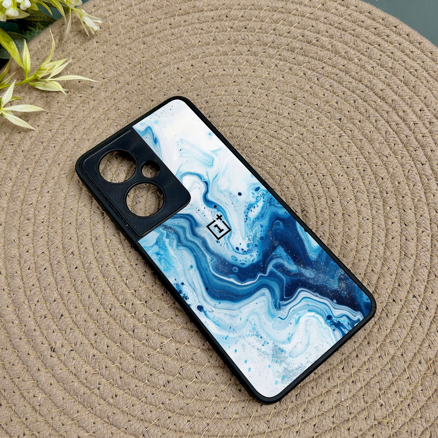 Glacier Wave Glossy Metal Back Case for Oneplus Nord CE 3 Lite (5G)